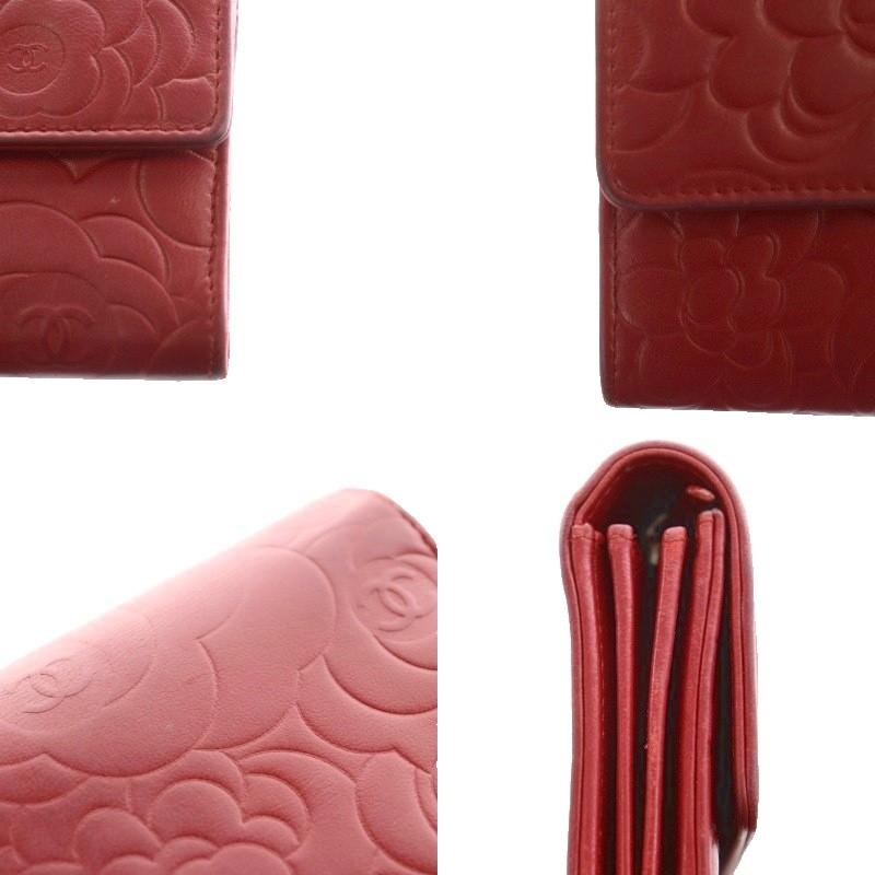 CHANEL シャネル カメリア ココマーク 長財布 二つ折り 小銭入れ 型