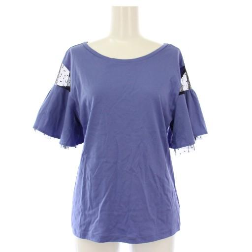 ラブレス LOVELESS Tシャツ カットソー 半袖 チュール ドット 切替 34 