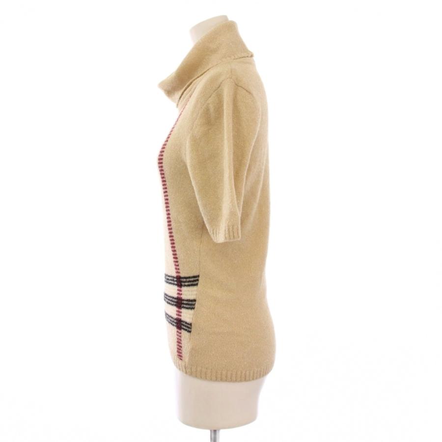 バーバリー ロンドン BURBERRY LONDON ニット 半袖 タートルネック