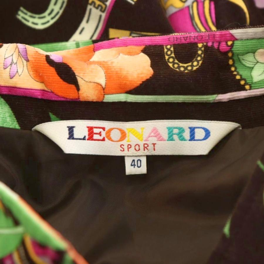 レオナールスポーツ LEONARD SPORT ジャケット コーデュロイ 花柄 香水