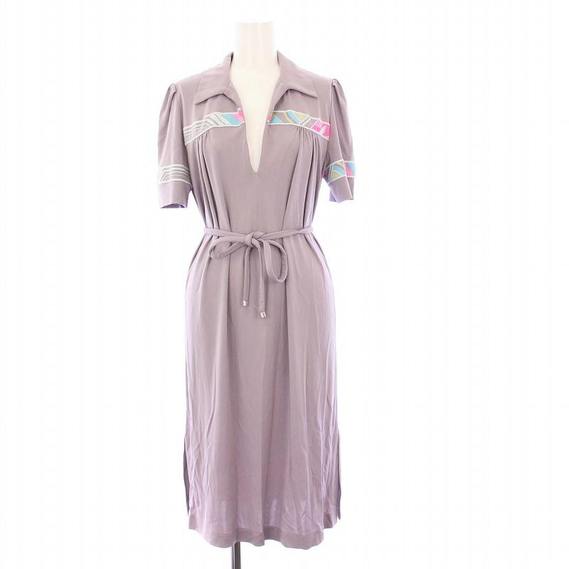 LEONARD（レオナール） LEONARD PARIS スキッパーワンピース 半袖