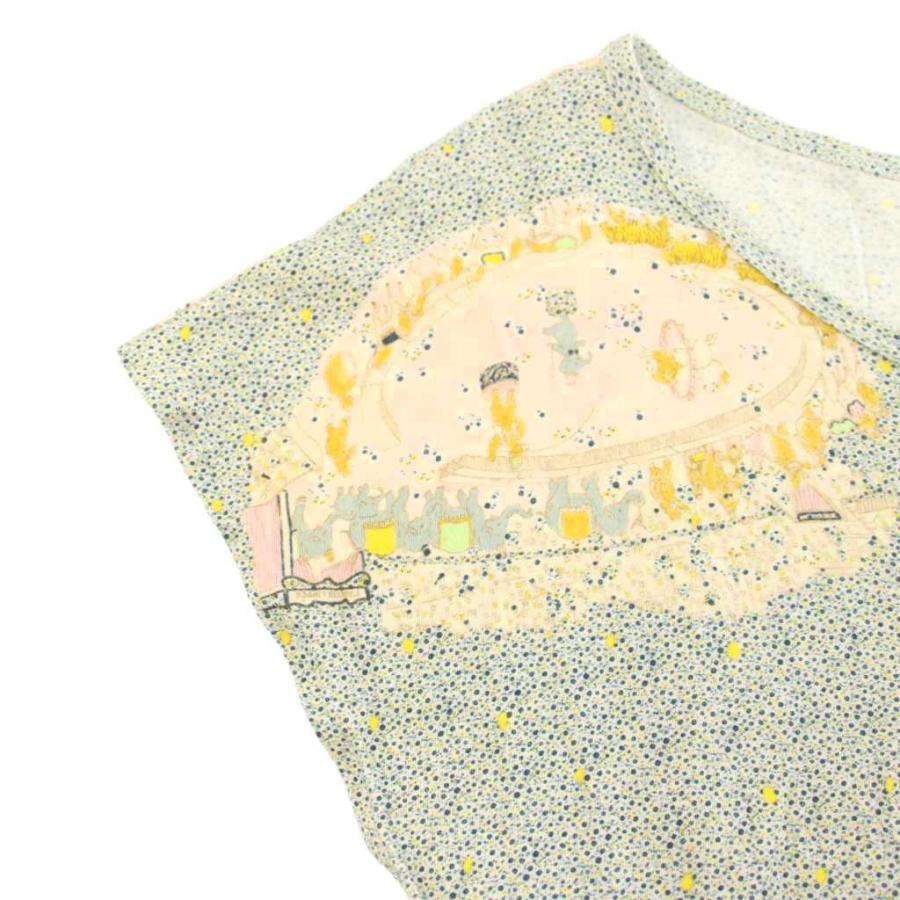フランシュリッペ franche lippee ワンピース ひざ丈 半袖 総柄