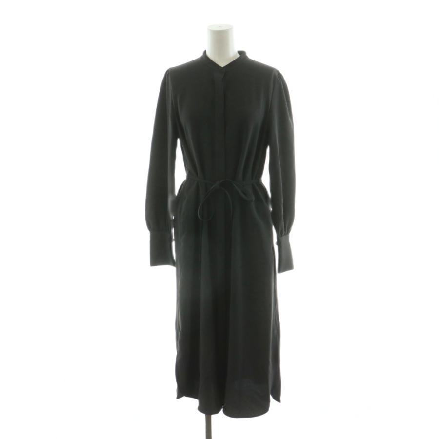 美品♡プラステ PLST ジョーゼットプリーツワンピース 長袖 ブラック 黒 PLST(プラステ)公式 | ジョーゼットプリーツドッキング