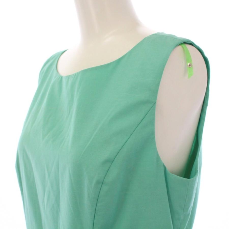 エムズグレイシー M'S GRACY 裾刺繍タックワンピ―ス フレア ミモレ