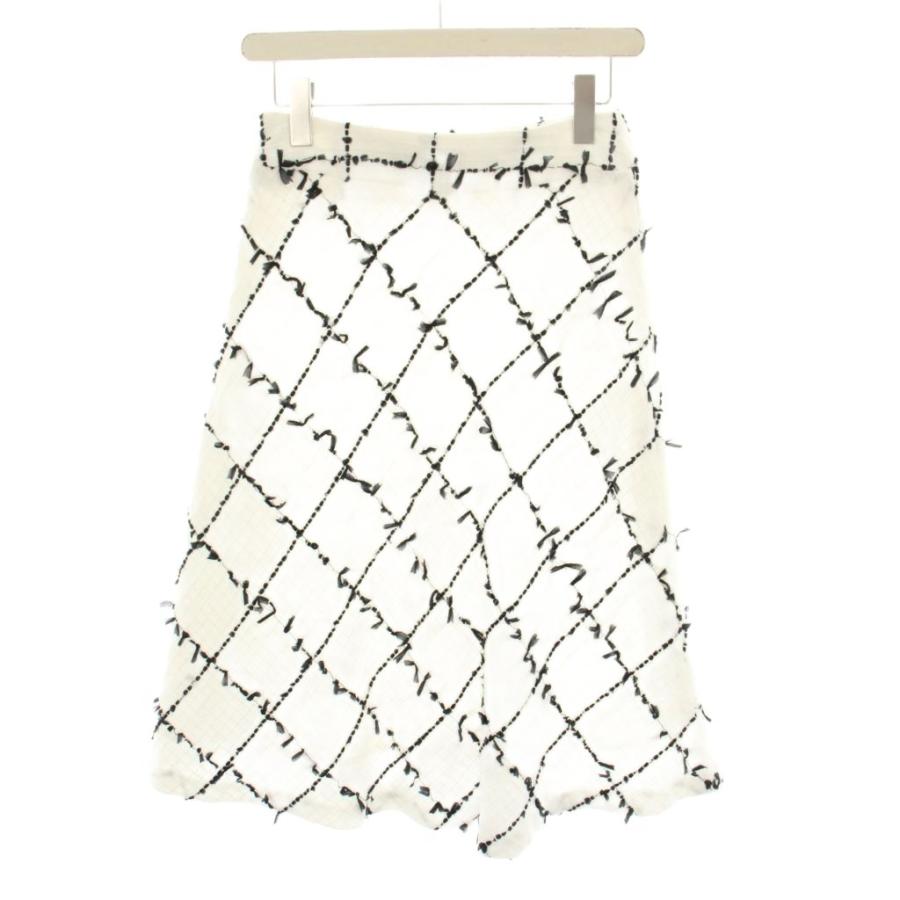 美品　エムズグレイシー　フレアスカート　チェック エムズグレイシー M'S GRACY スカート ロング フレア チェック柄