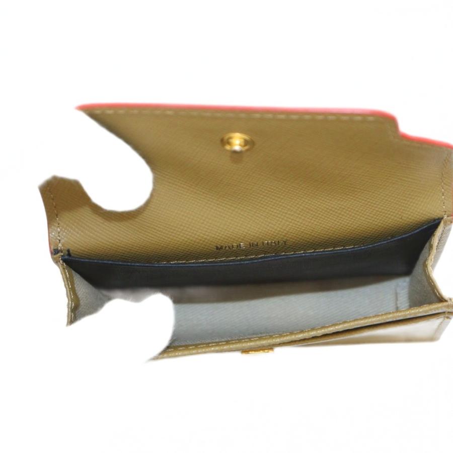 MARNI マルニ カードケース 名刺入れ レザー カーキ /AN16