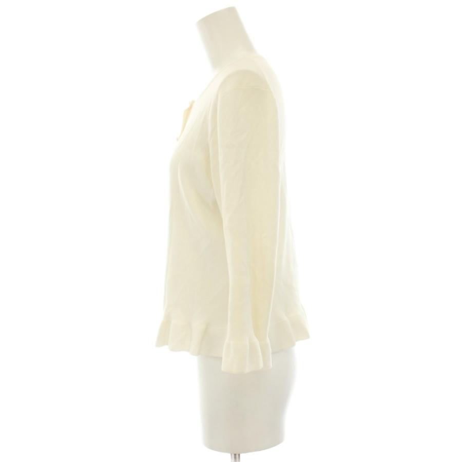 アベニールエトワール Aveniretoile パールボタンフリルニット