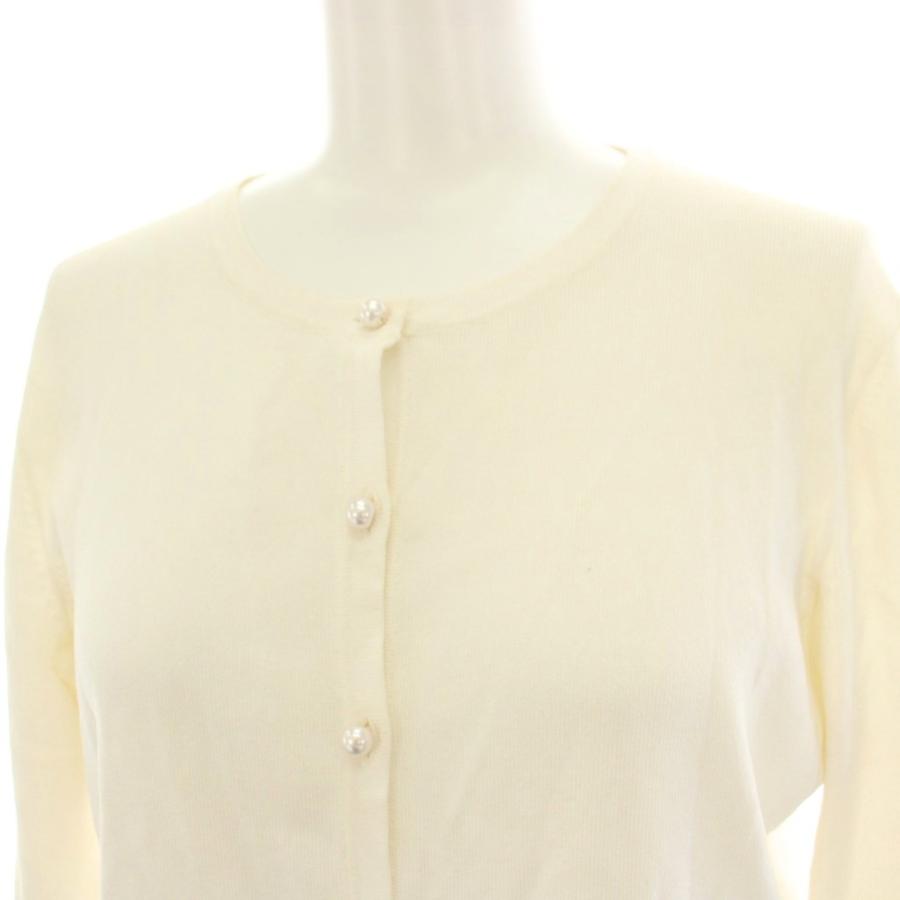 アベニールエトワール Aveniretoile パールボタンフリルニット