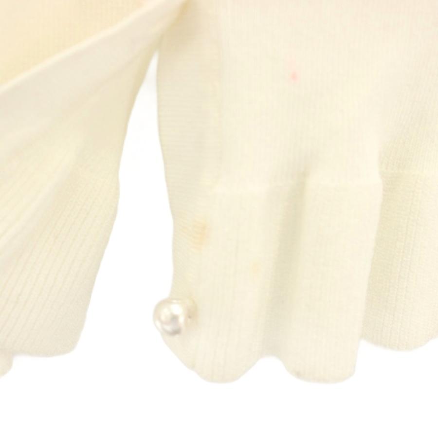 【AVENIRETOILE】パールボタン スカラップ ヘムカーディガン ブラック 新作入荷情報〈パールボタンニットカーディガン〉 | m-i-d