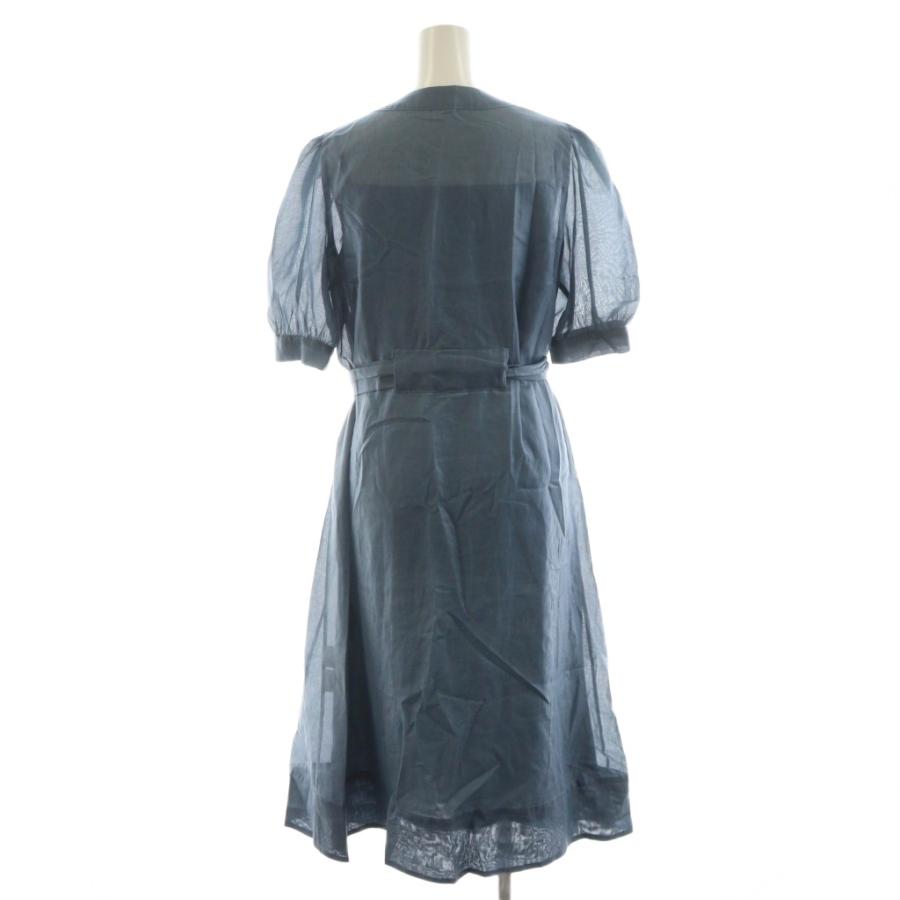 エムズグレイシー M'S GRACY 24年製 ワンピース ロング丈 半袖 シアー