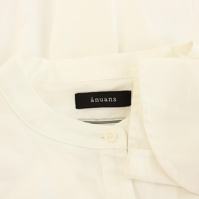 アニュアンス ANUANS 23SS バンドカラースタンダードシャツ ノーカラー 