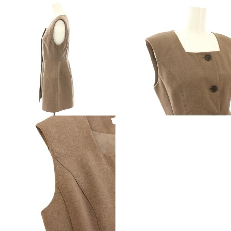 セルフォード CELFORD 22AW ペプラムセットアップ 上下 ベスト 前開き