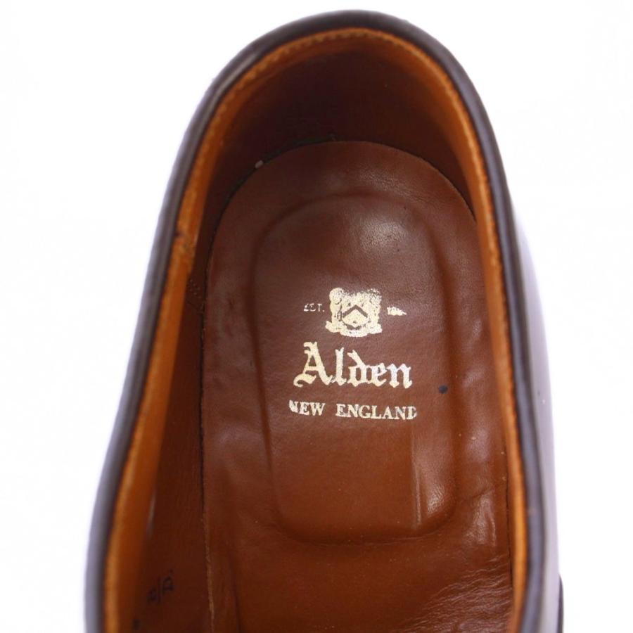 オールデン 9015 美品 オールデン ALDEN 9015 パンチドキャップトゥ バーガンディー