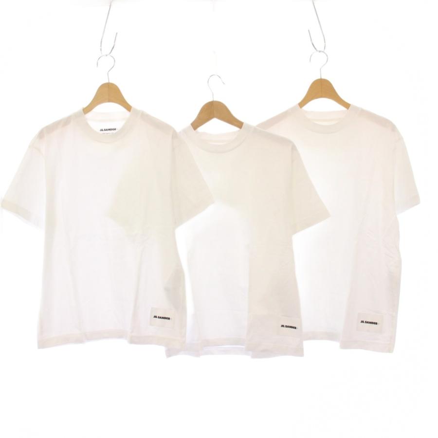 【中古】ジルサンダープラス JIL SANDER＋ パックT 3枚セット Tシャツ カットソー 半袖 M 白 JPPU706540 ジルサンダープラス JIL SANDER＋ パックT 3枚セット Tシャツ