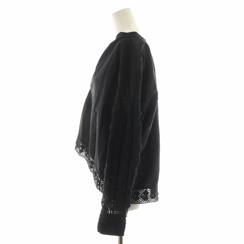 サラマリカ sara mallika Geometric Lace Joint Top シャツ ブラウス 