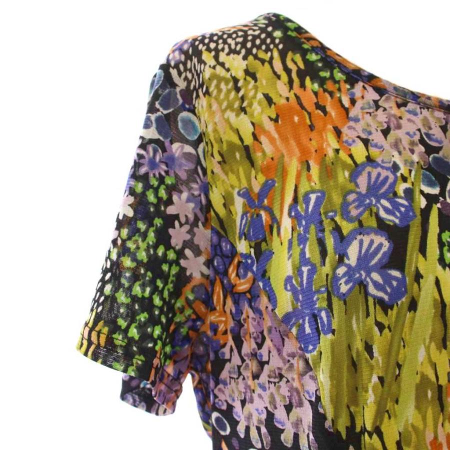 スーパービューティー Superbeauty ワンピース ひざ丈 半袖 花柄 44