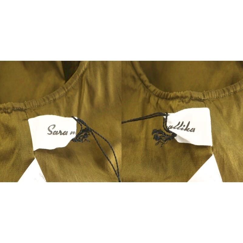 未使用品 サラマリカ sara mallika フリルレイヤードトップ シャツ