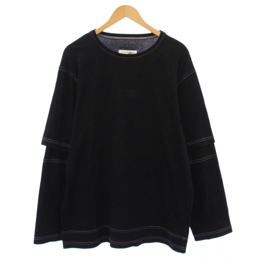 メゾンマルジェラ MM6 24SS LAYERED L/S TOP レイヤード ロンT T