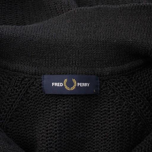 FREDPERRY フレッドペリー 半袖ポロシャツ M 刺繍ロゴ ブラック FRED PERRY - 【フレッドペリー】イギリス製M12ブラック
