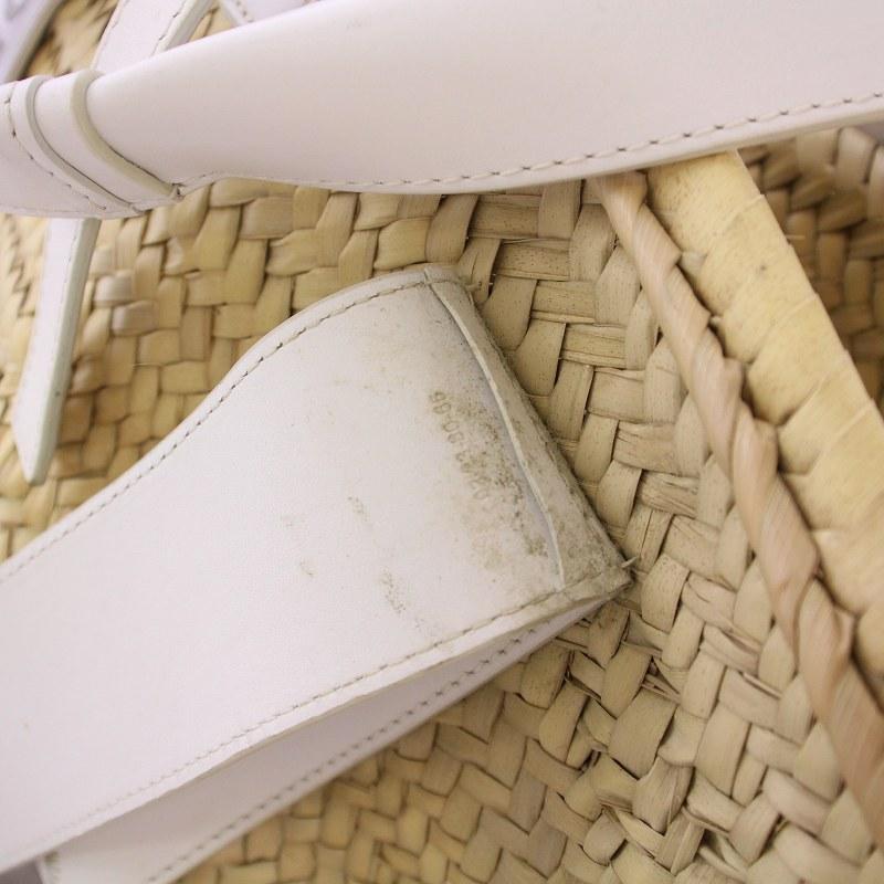 【超美品】クロエ SENSE スモールバスケット かごバッグ ホワイト Chloe クロエ CHLOE SENSE small basket スモールバスケット