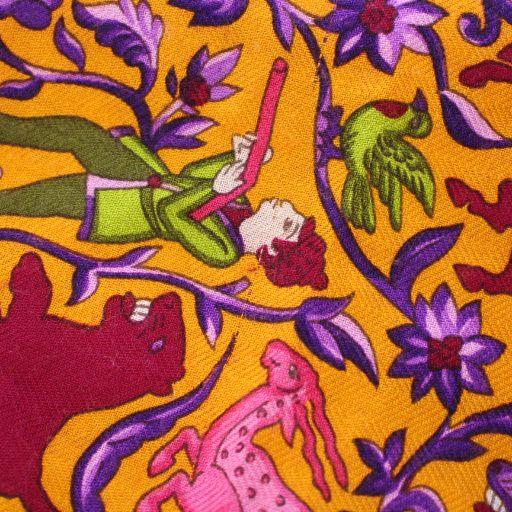 HERMES エルメス カレ140 CHASSE EN INDE スカーフ 正方形 総柄  