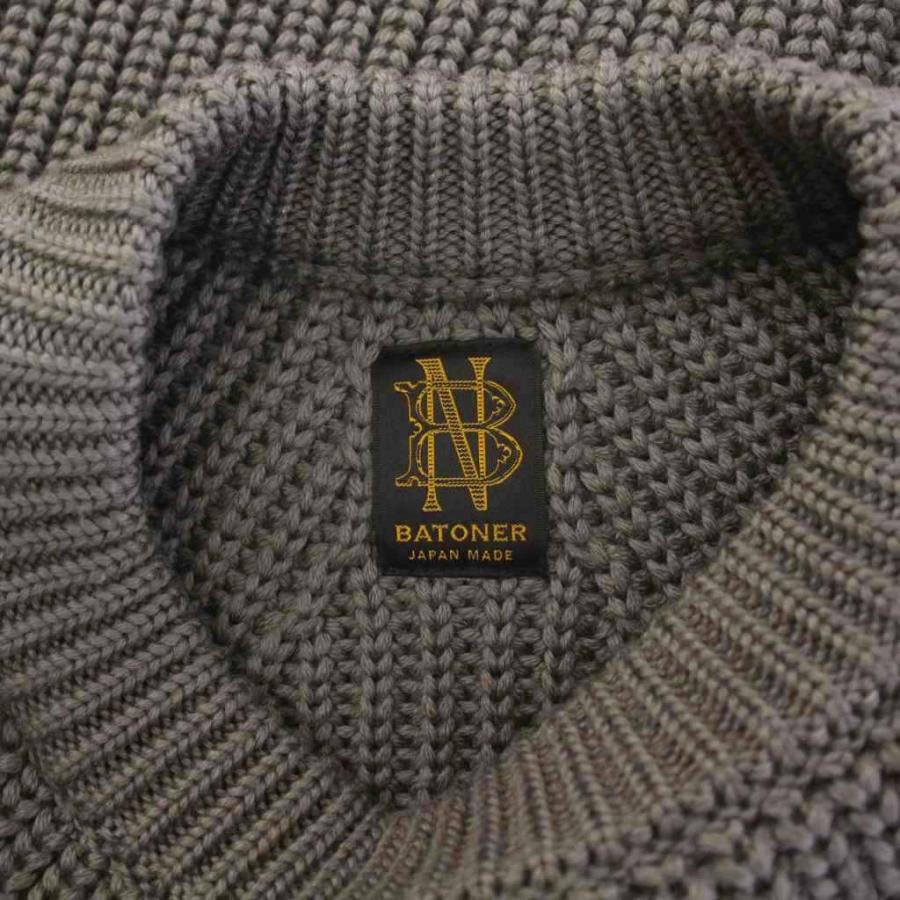 バトナー BATONER シグネチャークルーネックメリノウールニットプル