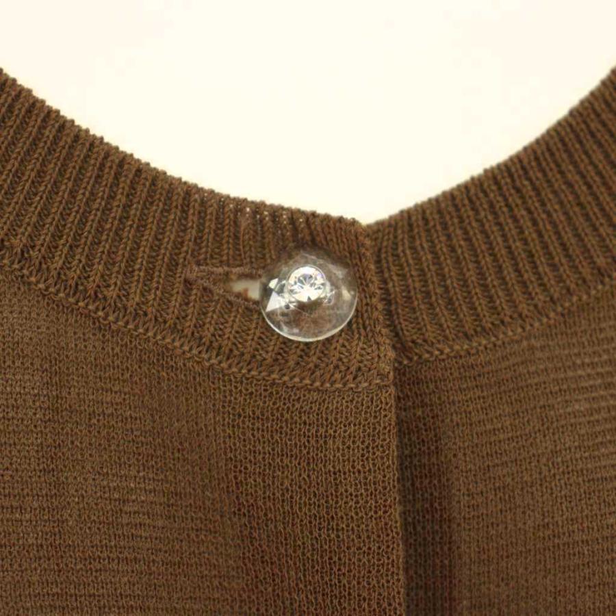 エムズグレイシー M'S GRACY カーディガン クルーネック 半袖 ショート