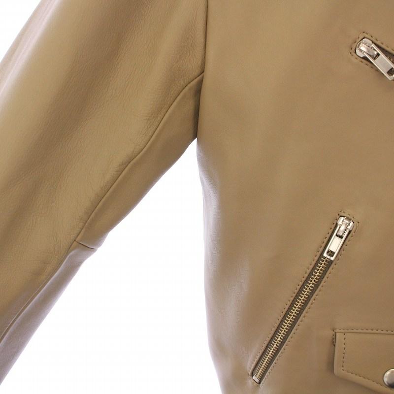 スピック&スパン Spick&Span レザーライダースジャケット 革