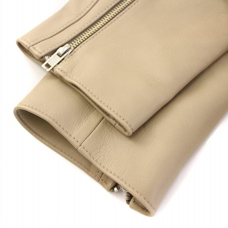 スピック&スパン Spick&Span レザーライダースジャケット 革