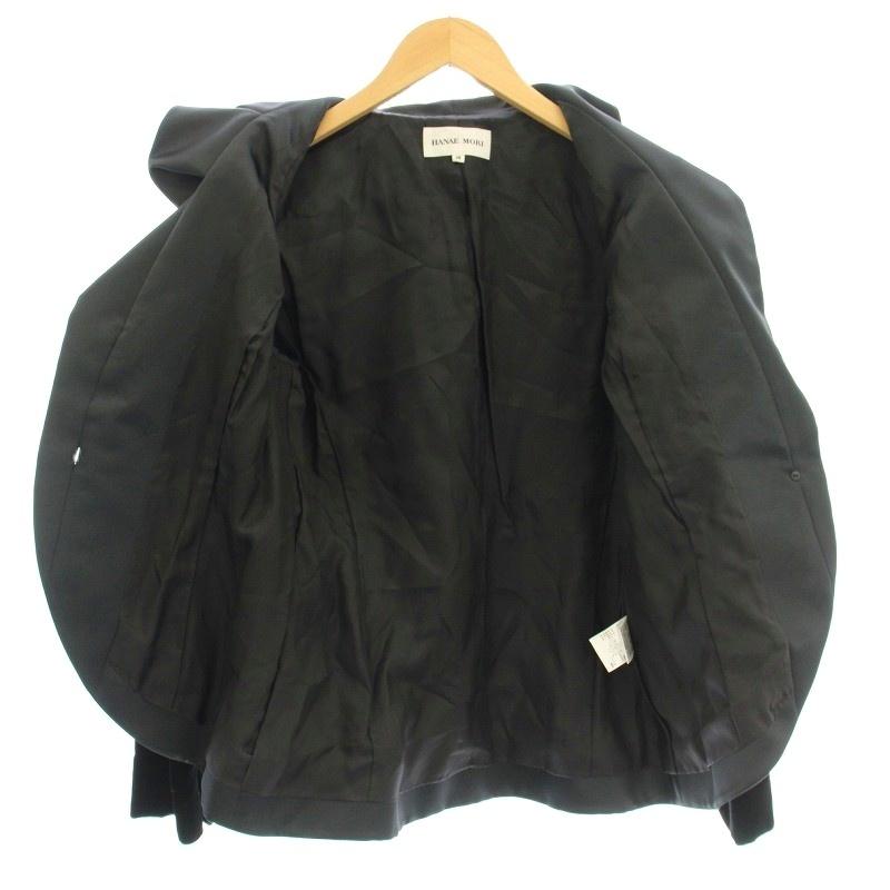 ハナエモリ HANAE MORI ベロア テーラードジャケット 25-41680-28