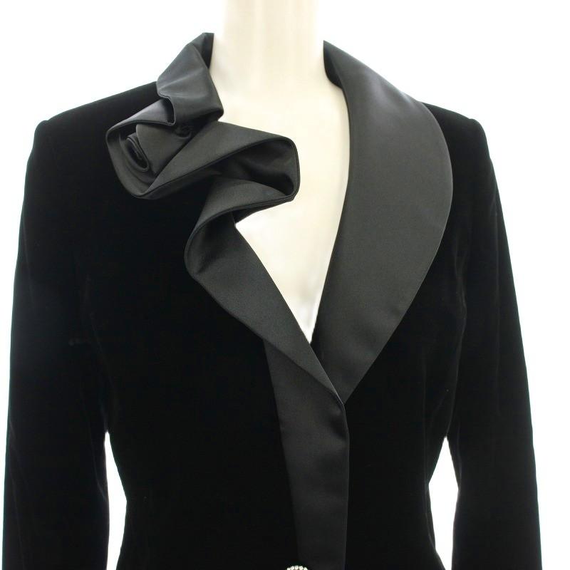 ハナエモリ HANAE MORI ベロア テーラードジャケット 25-41680-28