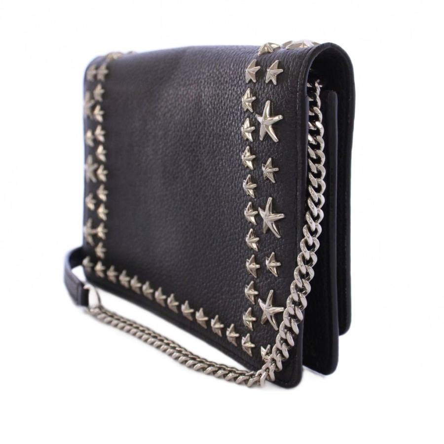 JIMMY CHOO(ジミーチュウ) / ショルダーバッグ/レザー/BLK//チェーン