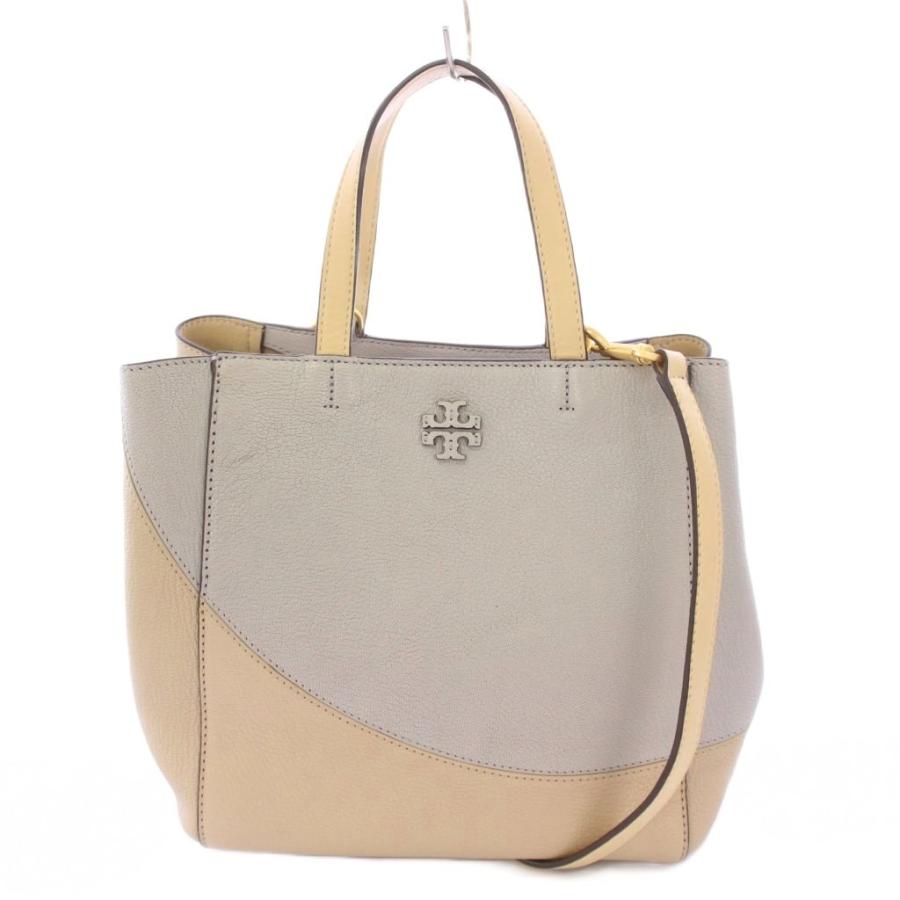 トリーバーチ マックグロー キャリーオール 2wayバッグ トートバッグ 真贋済 TORY BURCH（トリーバーチ） マックグローカラーブロックキャリー
