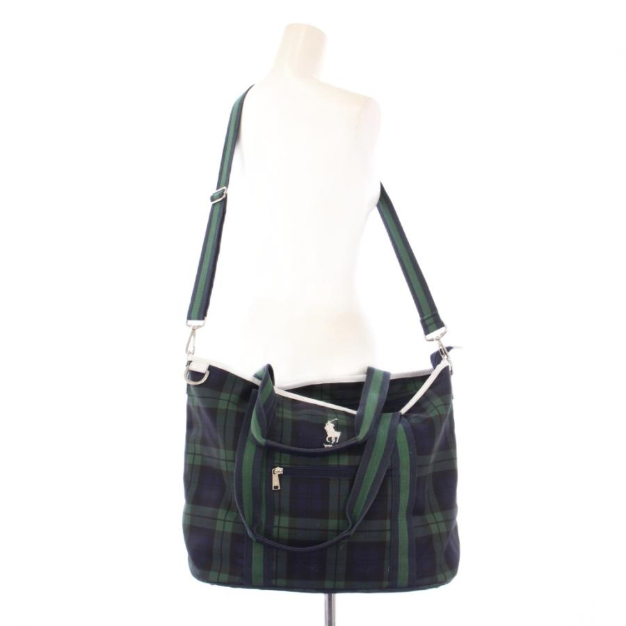 ポロゴルフ ラルフローレン チェックパターントートバッグ 2WAY