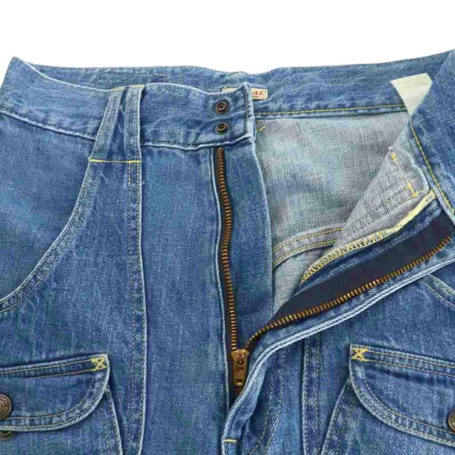 【中古】キャピタル kapital デニムパンツ ジーンズ ジーパン ハイウエスト XS ブルー K1409LP142 /NQ キャピタル kapital デニムパンツ ジーンズ ジーパン ハイウエスト XS