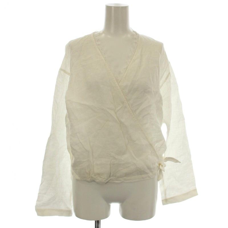 未使用品 プラージュ Plage Linen カシュクール laceブラウス 