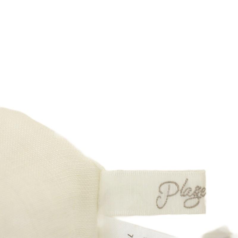 未使用品 プラージュ Plage Linen カシュクール laceブラウス 