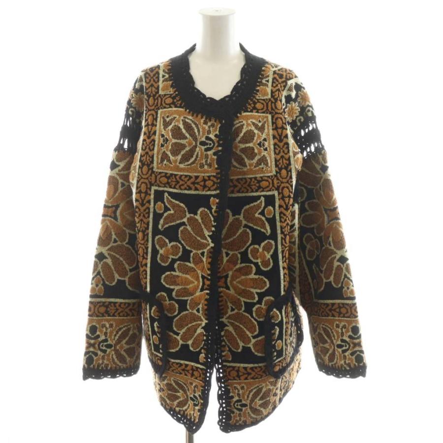 新品Ameri vintage RUG PATTERN KNIT JACKET セール】RUG PATTERN KNIT JACKET（ノーカラージャケット）｜Ameri