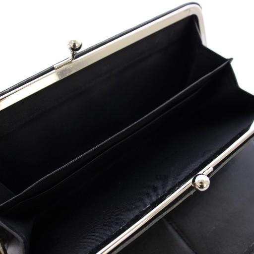 【極美品】MARY QUANT　がま口長財布　ブラック 楽天市場】【未使用品】【財布】MARY QUANT マリー クワント 2つ折ガマ