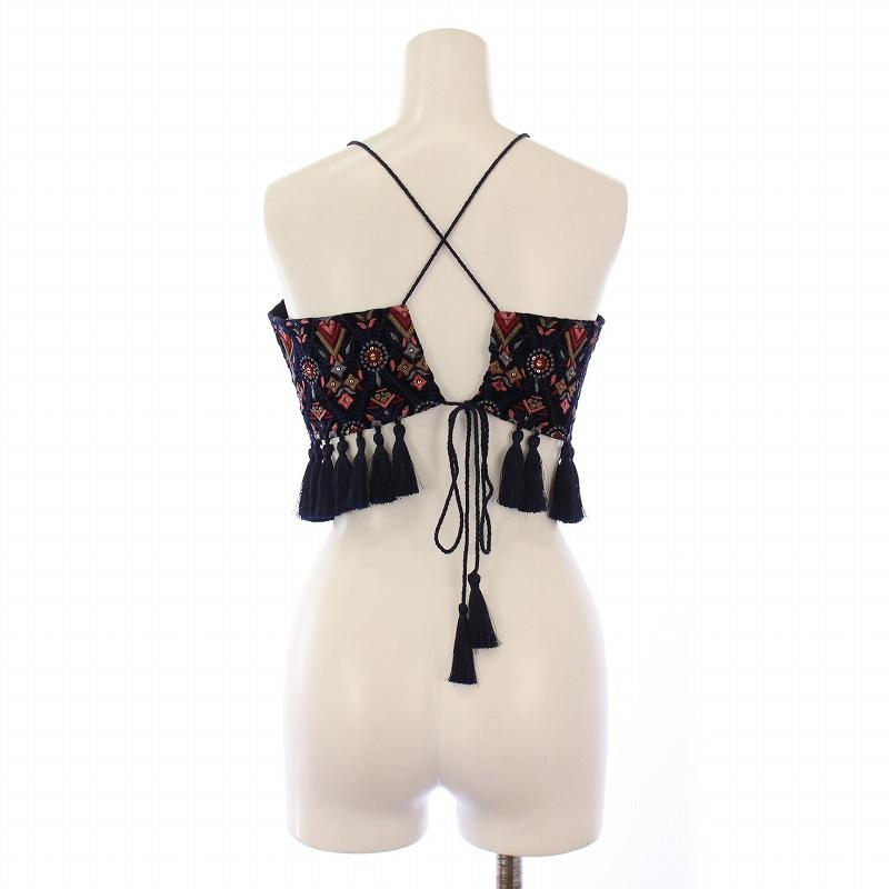 未使用品 アメリヴィンテージ インドエンブロイダリービスチェ  