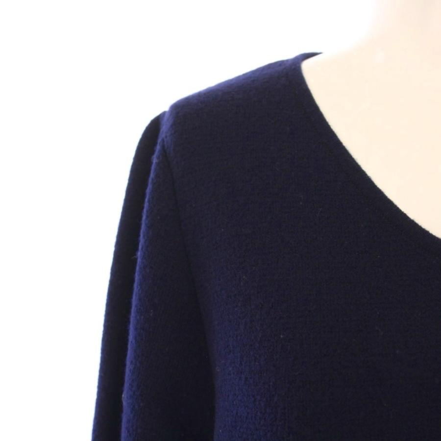 ボーダーズアットバルコニー ウールニット ロング マキシ丈 ワンピース