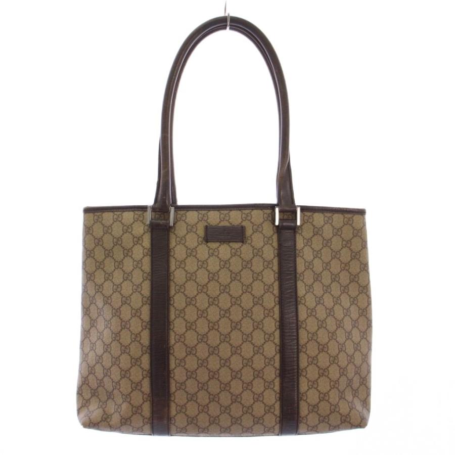 GUCCI グッチ GGスプリーム トートバッグ ハンドバッグ PVC レザー 