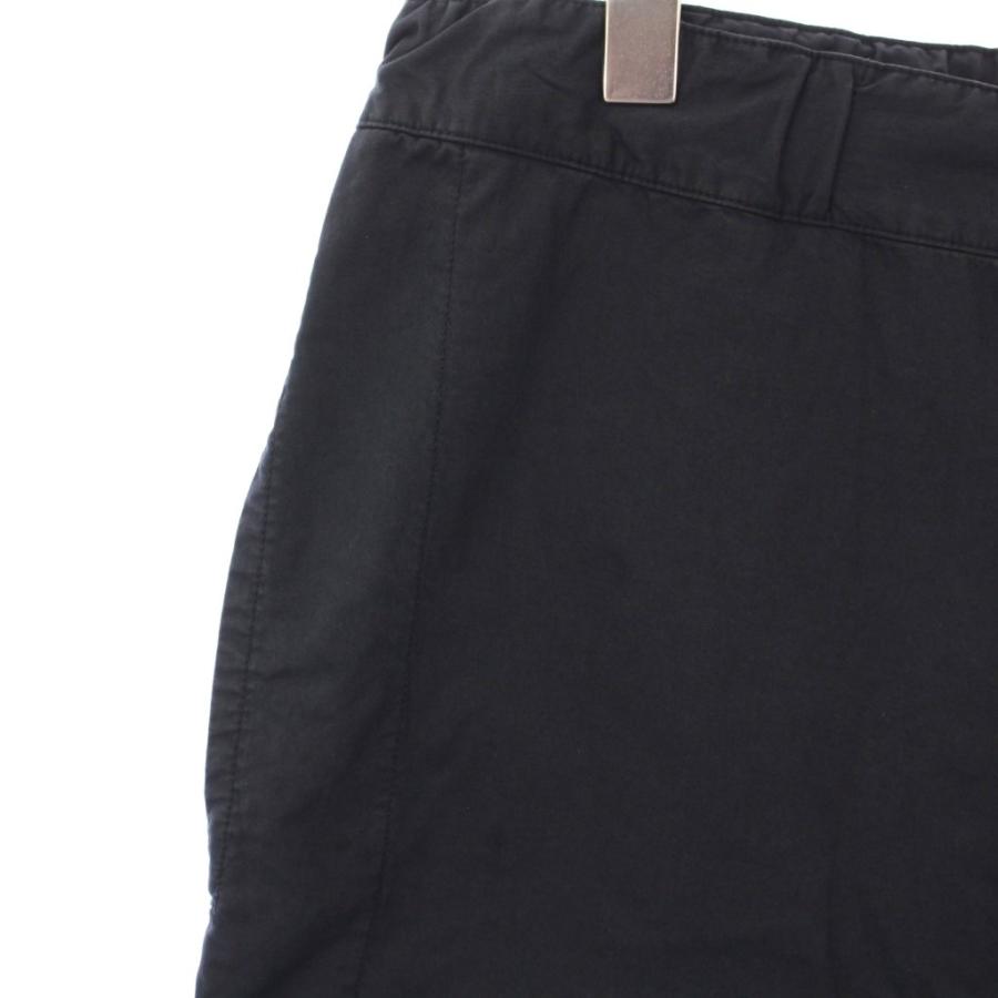 【中古】マーガレットハウエル スーパーファインコットンツイル スラックスパンツ ボタンフライ M 黒 596-4140509 MARGARET HOWELL（マーガレットハウエル） スーパーファインコットン