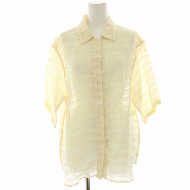 ユナイテッドアローズ ビューティー&ユース シャツ ブラウス 半袖 麻 リネン ボーダー ジャカード ライトベージュ 1616-105-0436 :  ブランド古着販売のベクトル - 通販 - Yahoo!ショッピング ユナイテッドアローズ　麻シャツ（ベージュ）