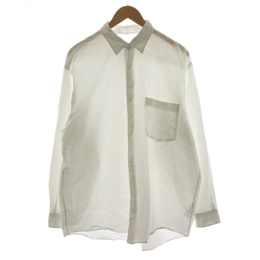 コモリ COMOLI 24AW コモリシャツ 長袖 5 白 ホワイト A03-02001