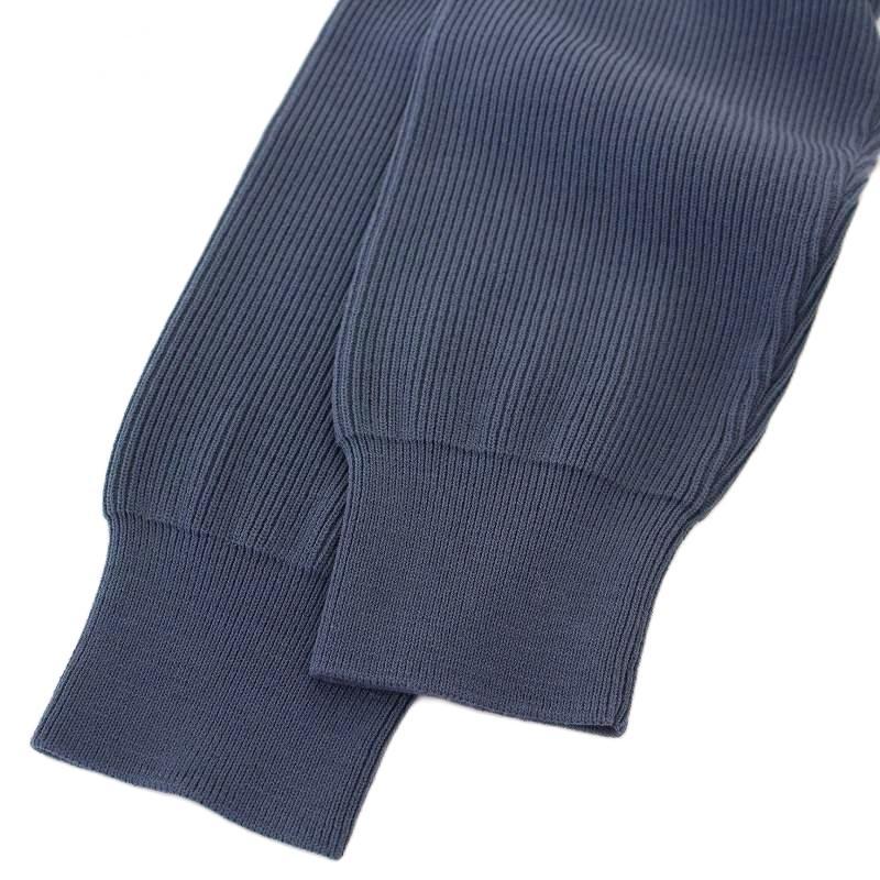 BATONERネイビー 長袖ニットセーター FREEサイズ024 バトナー BATONER FORM UP PLAIN CREWNECK KNIT BN-18FM-004 ニット