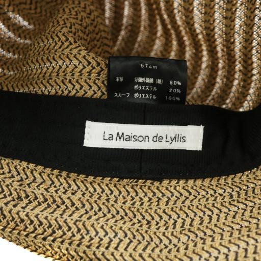 ラメゾンドリリス La Maison de Lyllis 麦わら帽子 ハット スカーフ