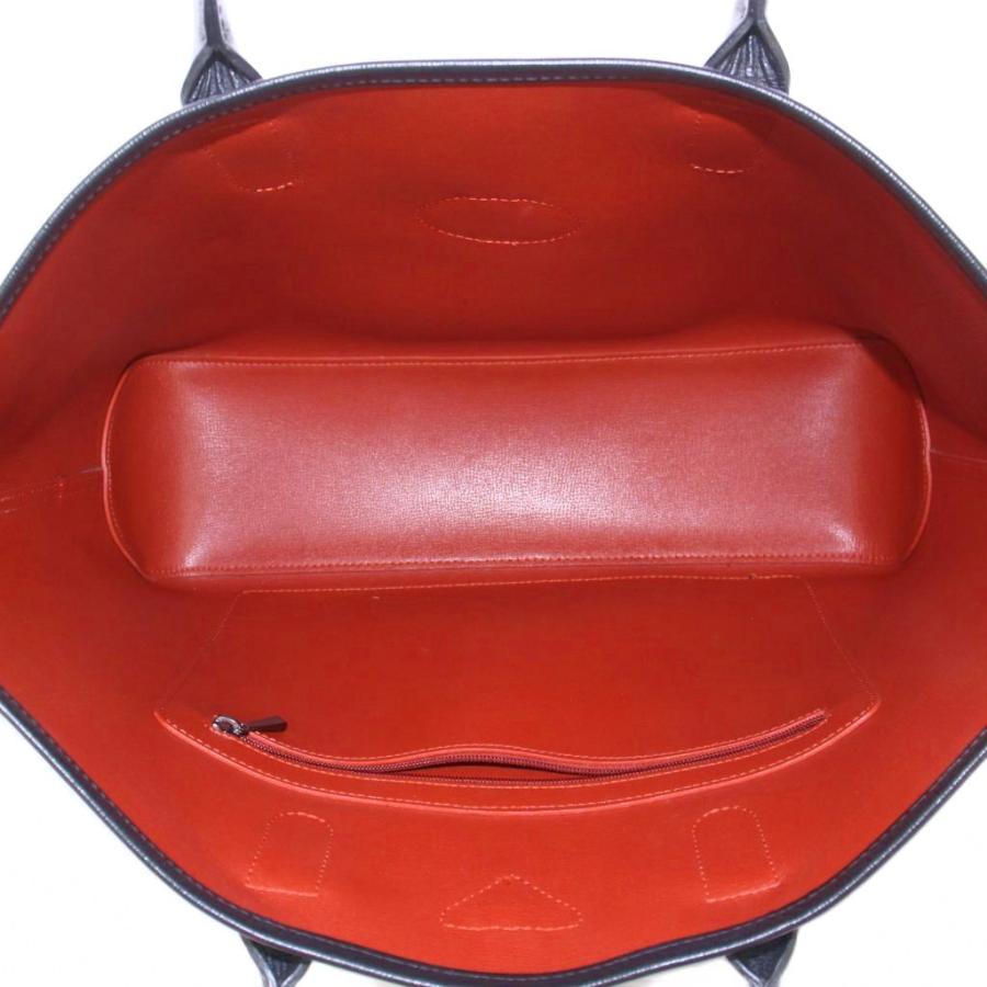 ロンシャン　ロゾ　ハンドバッグ　レザー　黒オレンジ ロンシャン LONGCHAMP バッグ （オレンジ） -waja bazar - 海外