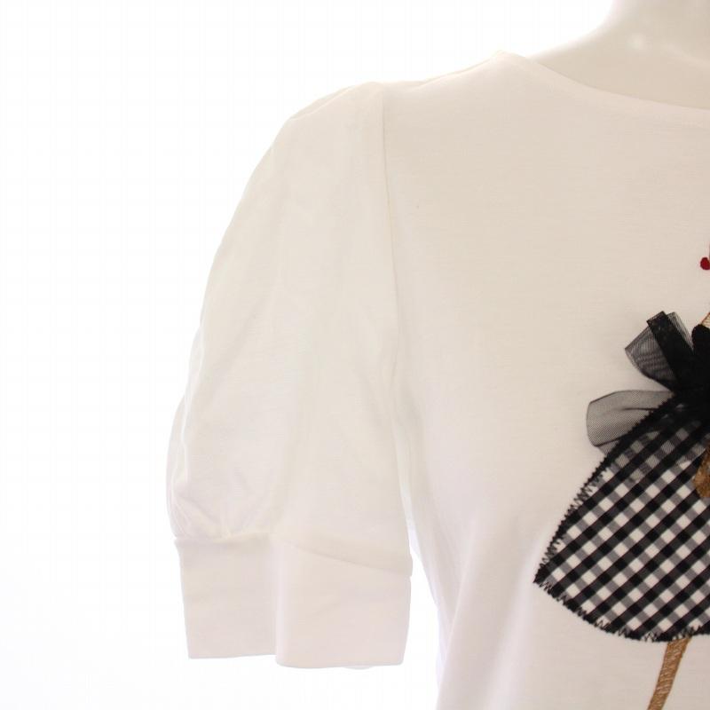 M's GRACY エムズグレイシー 新品・未使用カットソー M'S GRACYエムズグレイシー 50周年記念ロゴエンボスカットソー