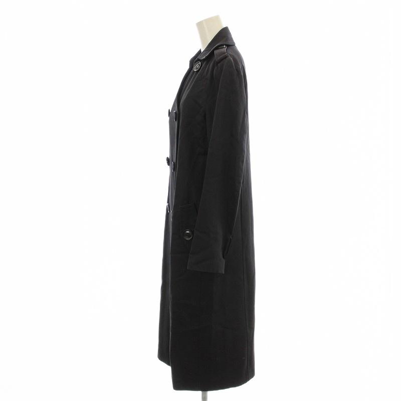 アドーア ADORE ロングコート 531-152227 ダブル 38 黒 ブラック /☆G 